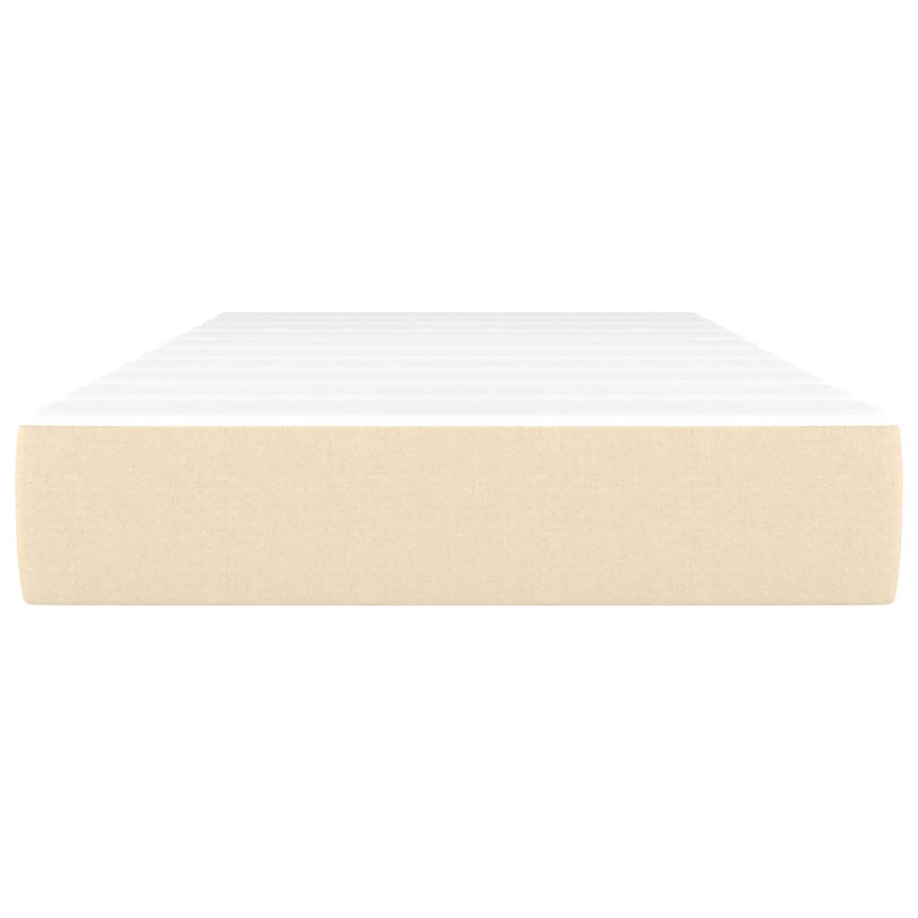 Taschenfederkernmatratze Creme 80x200x20 cm Stoff