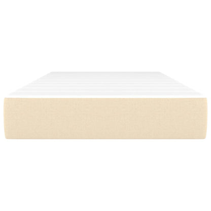 Taschenfederkernmatratze Creme 80x200x20 cm Stoff