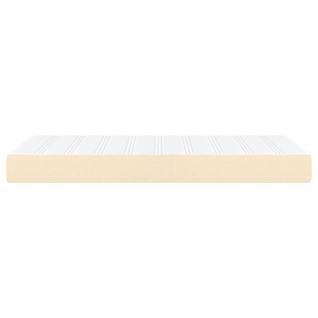 Taschenfederkernmatratze Creme 80x200x20 cm Stoff