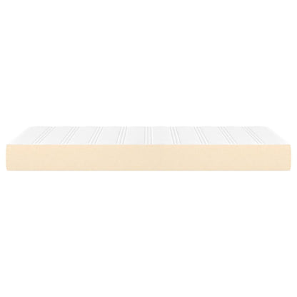 Taschenfederkernmatratze Creme 90x190x20 cm Stoff