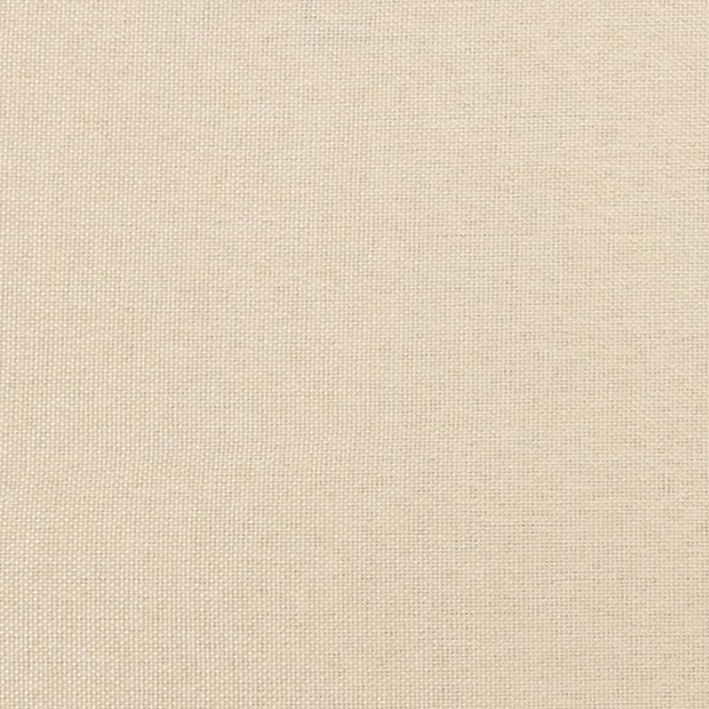 Taschenfederkernmatratze Creme 90x190x20 cm Stoff