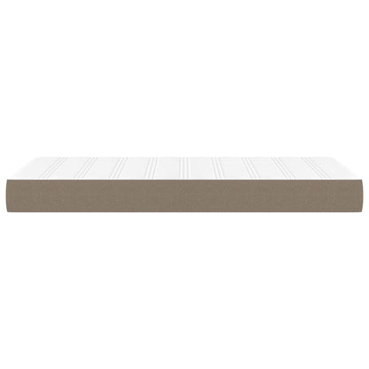 Taschenfederkernmatratze Taupe 90x200x20 cm Stoff