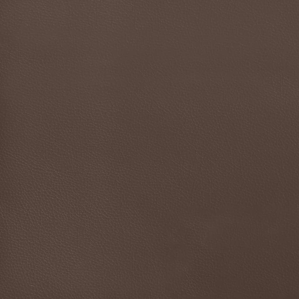 Taschenfederkernmatratze Braun 90x200x20 cm Kunstleder