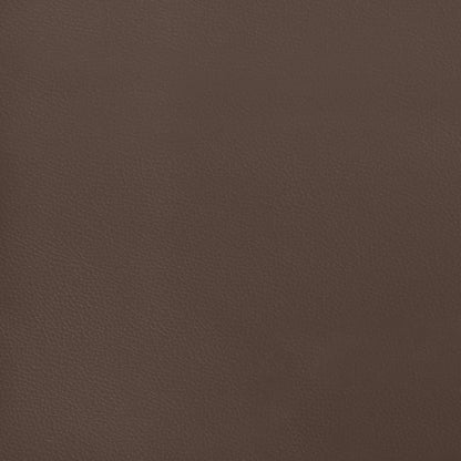 Taschenfederkernmatratze Braun 90x200x20 cm Kunstleder