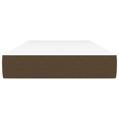 Taschenfederkernmatratze Dunkelbraun 100x200x20 cm Stoff