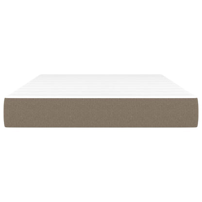 Taschenfederkernmatratze Taupe 120x200x20 cm Stoff