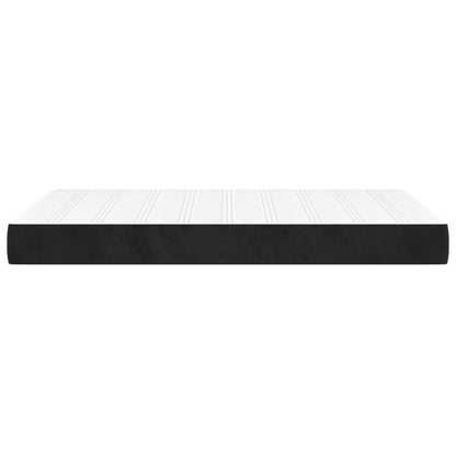 Taschenfederkernmatratze Schwarz 120x200x20 cm Samt