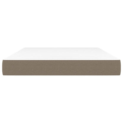 Taschenfederkernmatratze Taupe 140x190x20 cm Stoff
