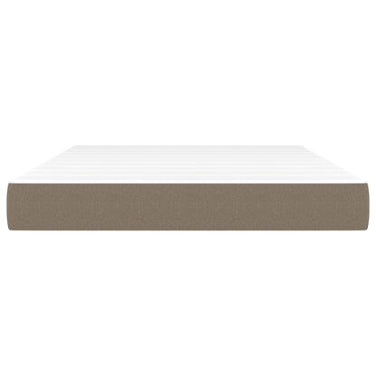 Taschenfederkernmatratze Taupe 140x200x20 cm Stoff
