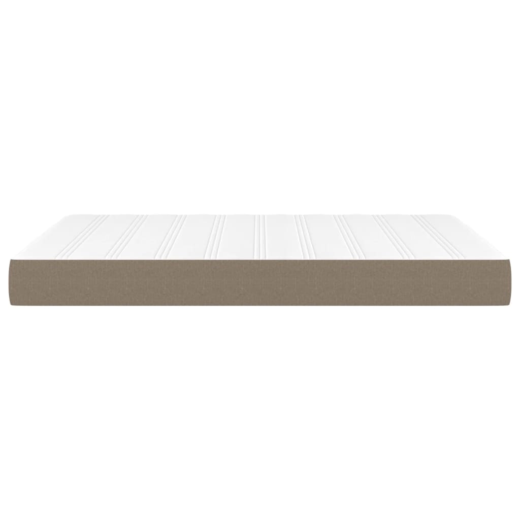 Taschenfederkernmatratze Taupe 140x200x20 cm Stoff