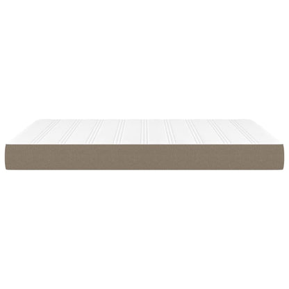 Taschenfederkernmatratze Taupe 140x200x20 cm Stoff