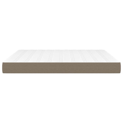 Taschenfederkernmatratze Taupe 160x200x20 cm Stoff