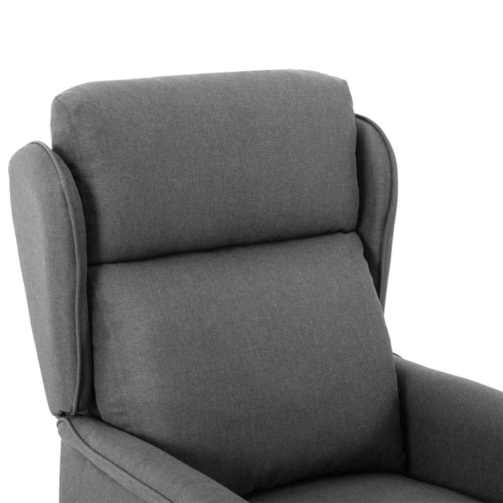 Massagesessel mit Kissen Hellgrau 67.5 x 93.5 x 101.5 cm Stoff