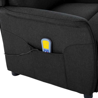 Massagesessel mit Kissen Schwarz 67.5 x 93.5 x 101.5 cm Stoff