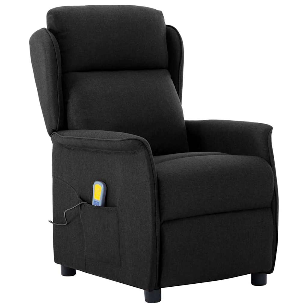 Massagesessel mit Kissen Schwarz 67.5 x 93.5 x 101.5 cm Stoff