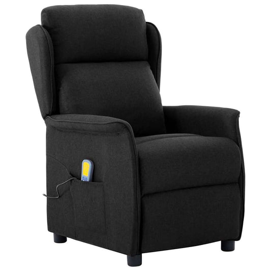 Massagesessel mit Kissen Schwarz 67.5 x 93.5 x 101.5 cm Stoff