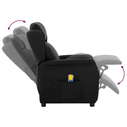 Massagesessel mit Kissen Schwarz 67.5 x 93.5 x 101.5 cm Stoff