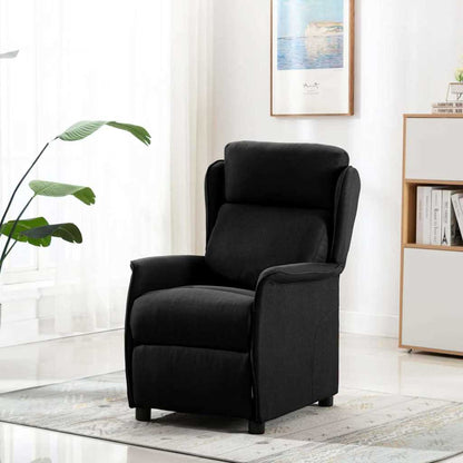Massagesessel mit Kissen Schwarz 67.5 x 93.5 x 101.5 cm Stoff