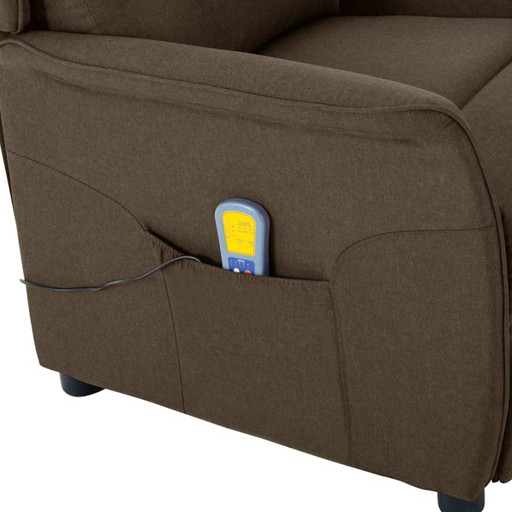 Massagesessel Braun 67.5 x 93.5 x 101.5 cm Stoff & Schaum