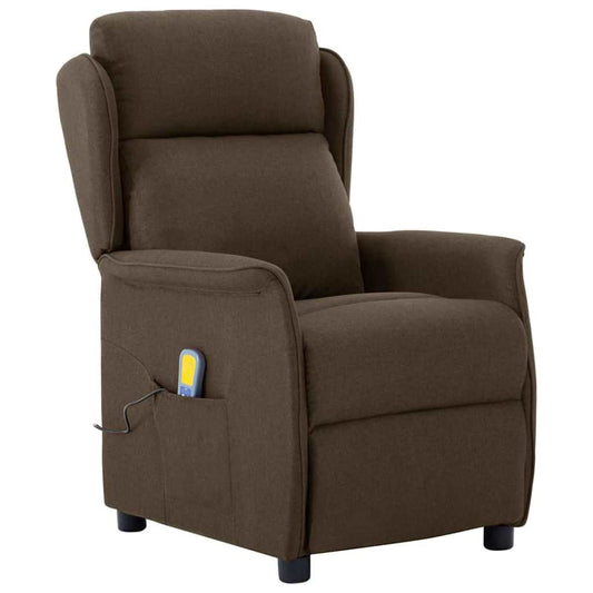 Massagesessel Braun 67.5 x 93.5 x 101.5 cm Stoff & Schaum