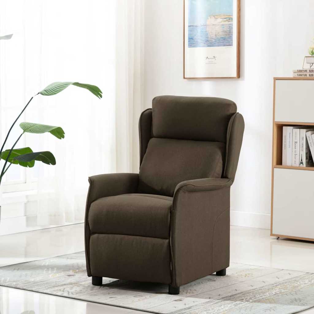 Massagesessel Braun 67.5 x 93.5 x 101.5 cm Stoff & Schaum