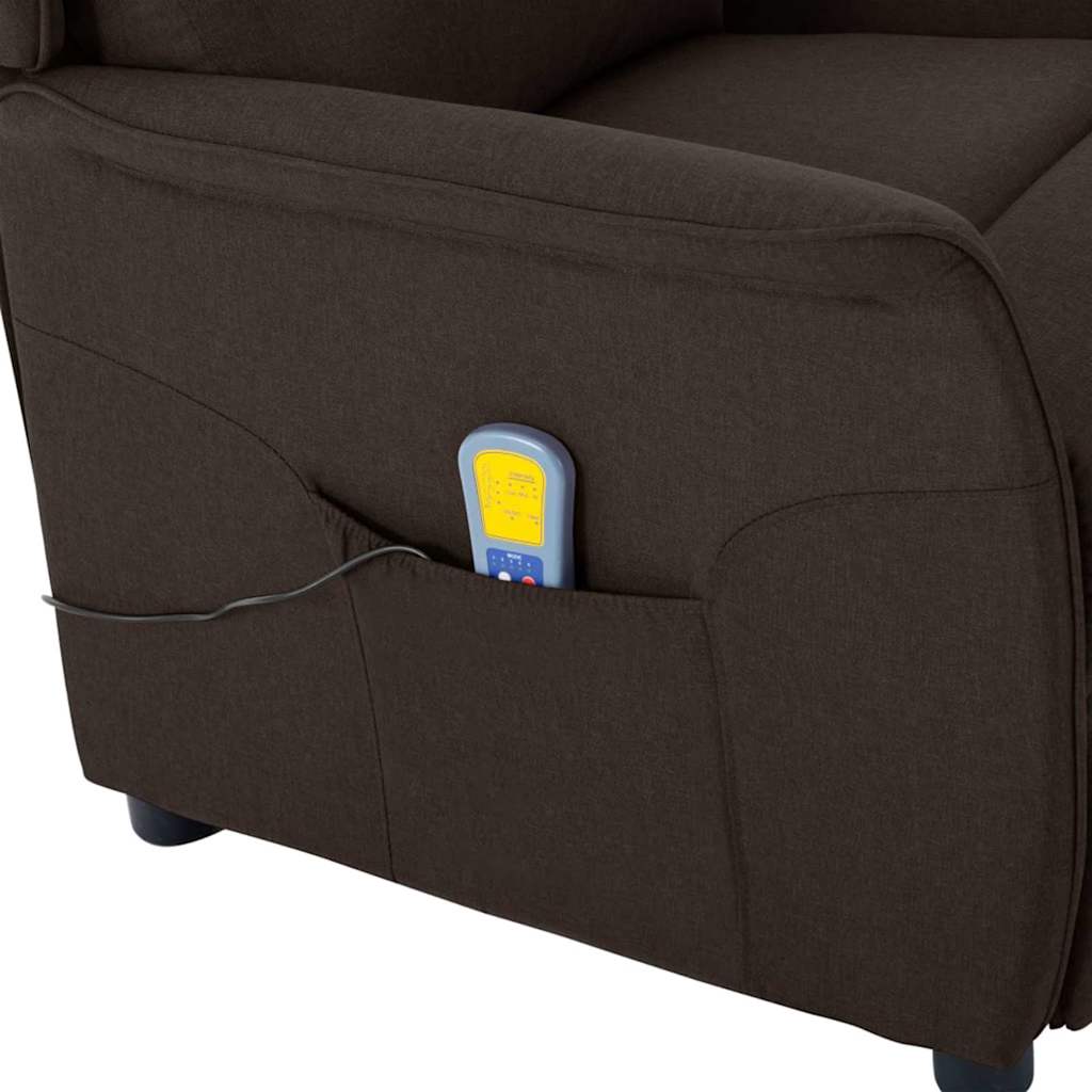 Massagesessel mit Kissen Dunkelbraun 67.5 x 93.5 x 101.5 cm
