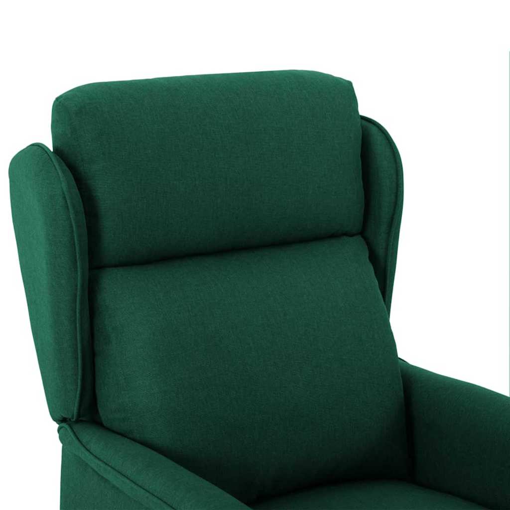 Massagesessel Dunkelgrün 67.5 x 93.5 x 101.5 cm Stoff
