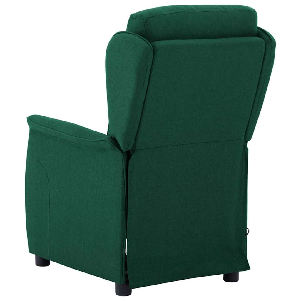 Massagesessel Dunkelgrün 67.5 x 93.5 x 101.5 cm Stoff
