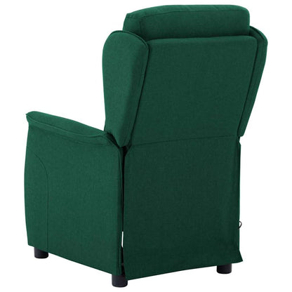 Massagesessel Dunkelgrün 67.5 x 93.5 x 101.5 cm Stoff