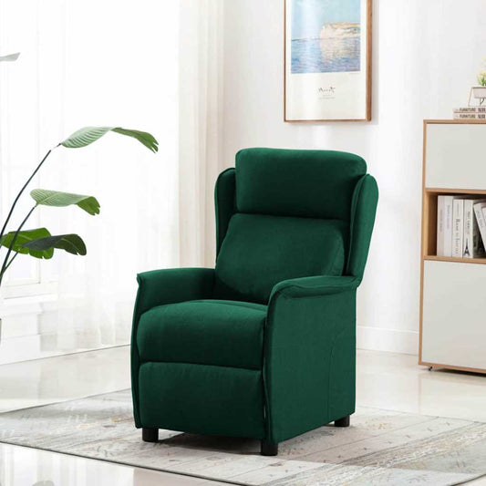 Massagesessel Dunkelgrün 67.5 x 93.5 x 101.5 cm Stoff