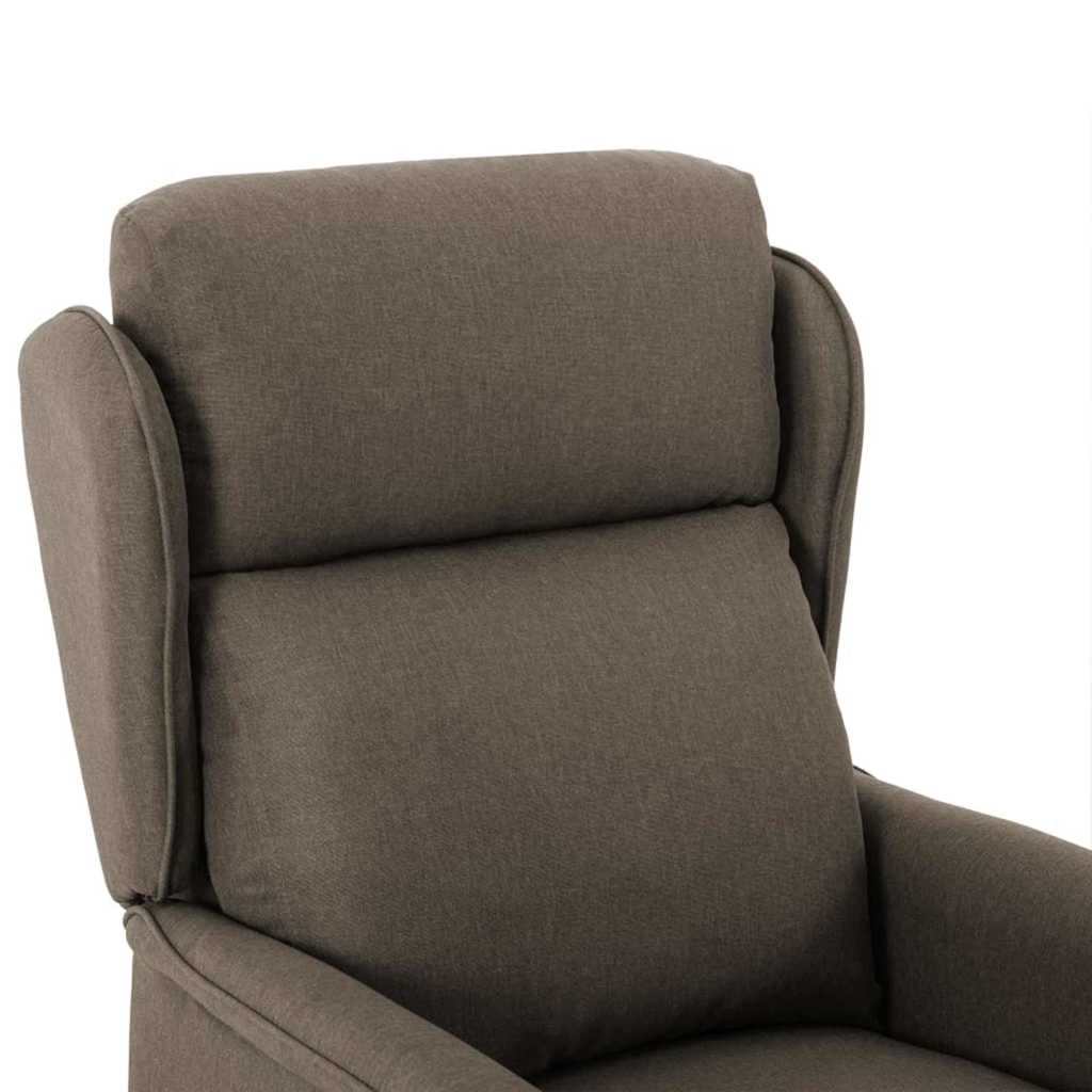 Massagesessel mit Kissen Taupe 67.5 x 93.5 x 101.5 cm Stoff