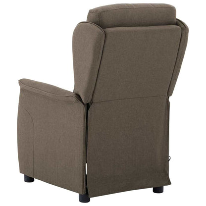 Massagesessel mit Kissen Taupe 67.5 x 93.5 x 101.5 cm Stoff