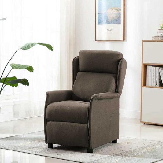Massagesessel mit Kissen Taupe 67.5 x 93.5 x 101.5 cm Stoff