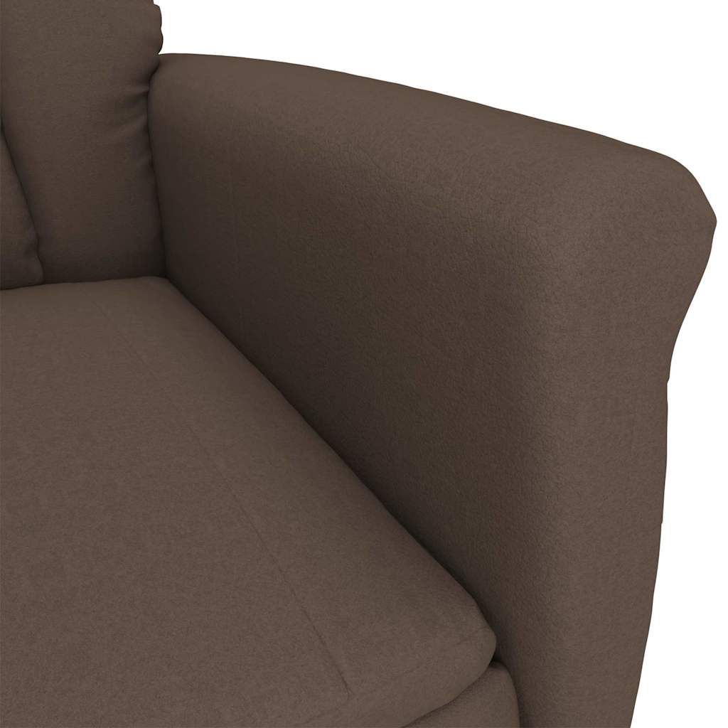 Massagesessel mit Kissen Braun 70.5 x 96.5 x 95 cm Kunstleder