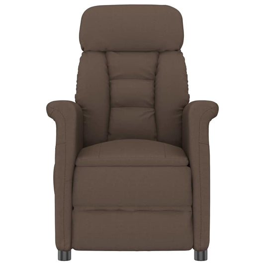 Massagesessel mit Kissen Braun 70.5 x 96.5 x 95 cm Kunstleder