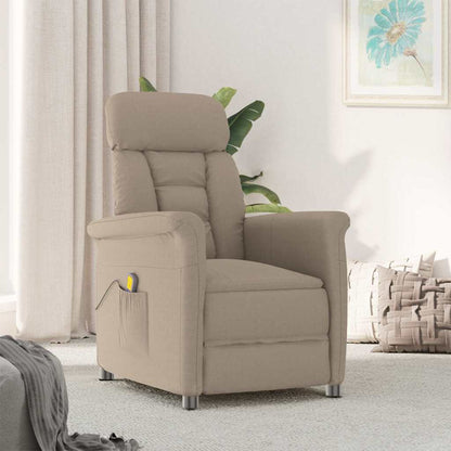 Massagesessel mit Kissen Taupe 70.5 x 96.5 x 95 cm Stoff