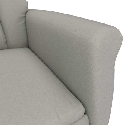 Massagesessel mit Kissen Hellgrau 70.5 x 96.5 x 95 cm Polyester