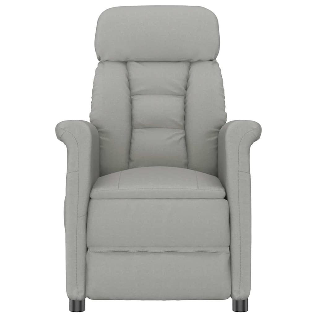 Massagesessel mit Kissen Hellgrau 70.5 x 96.5 x 95 cm Polyester