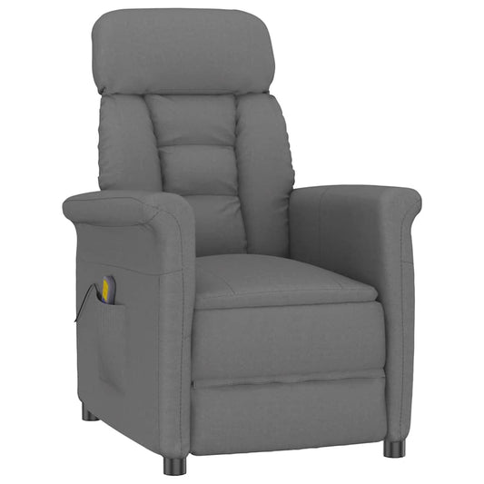 Massagesessel Dunkelgrau 70.5 x 96.5 x 95 cm Polyester