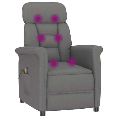 Massagesessel Dunkelgrau 70.5 x 96.5 x 95 cm Polyester