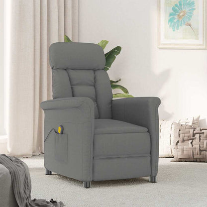 Massagesessel Dunkelgrau 70.5 x 96.5 x 95 cm Polyester