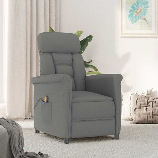 Massagesessel Dunkelgrau 70.5 x 96.5 x 95 cm Polyester