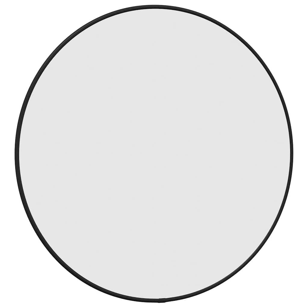 Wandspiegel Schwarz Ø 50 cm Rund