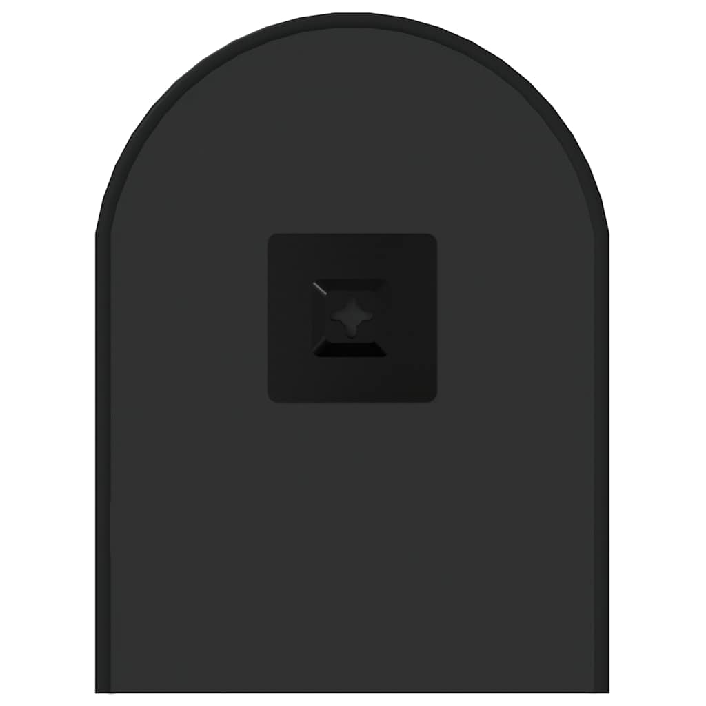 Wandspiegel Schwarz 50x20 cm Oval