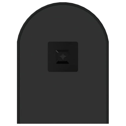 Wandspiegel Schwarz 50x20 cm Oval