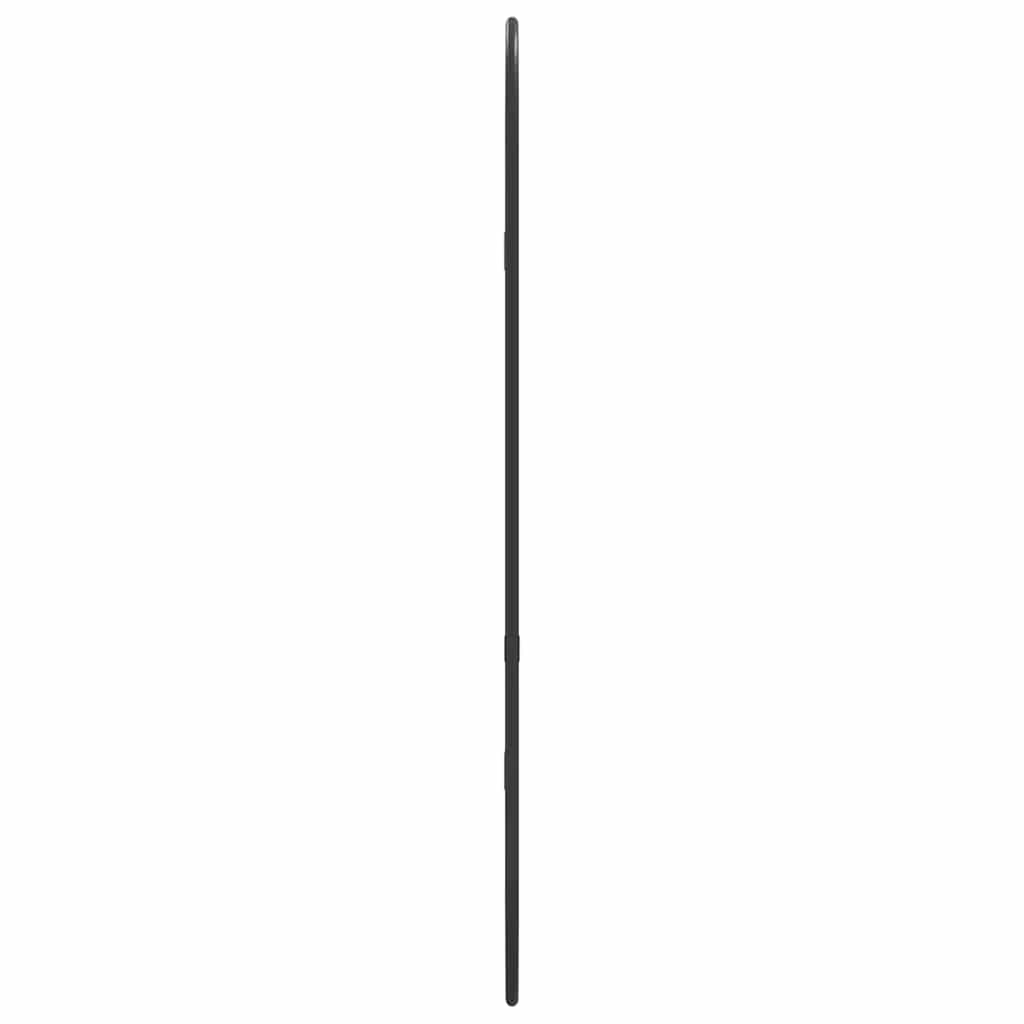 Wandspiegel Schwarz 60x25 cm Oval
