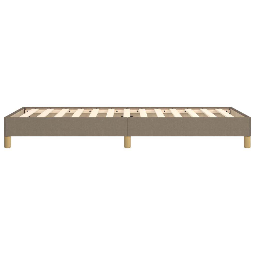 Bettgestell ohne Matratze Taupe 90x190 cm Stoff