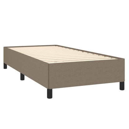 Bettgestell ohne Matratze Taupe 90x200 cm Stoff