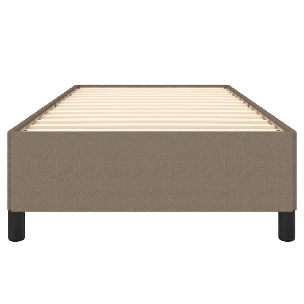 Bettgestell ohne Matratze Taupe 90x200 cm Stoff