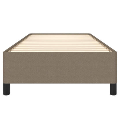 Bettgestell ohne Matratze Taupe 90x200 cm Stoff